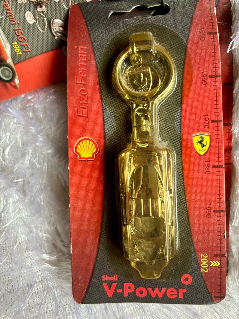 6pcs UNUSED Shell V-power Ferrari Keychains (Category: Vehicle & Diecast Models) located in Paranaque City. Submitted by merakionlineshop (Listing ID 1312729440, Image 2). Description: ₱400 before ₱375 now 6pcs UNUSED Shell V-power Ferrari Keychains ₱375 each 1. Ferrari 156F1 2. F430 Spider 3. Ferrari P3 4. 250 GTO 5. Enzo Ferrari 6. F2007.