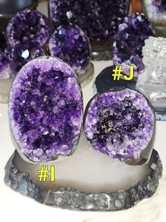 🔮Super Premium🔮🔝Top Grade Sapphire Emperor Purple 👑 Amethyst Cluster Crystal Decorative Piece 🔮 (💡 Precision Polished) Natural Amethyst Cluster Purple Crystal Decor, Amethyst Geode, Uruguay Amethyst Cluster Crystal Ball, Mini Crystal Cluster64207224678787110