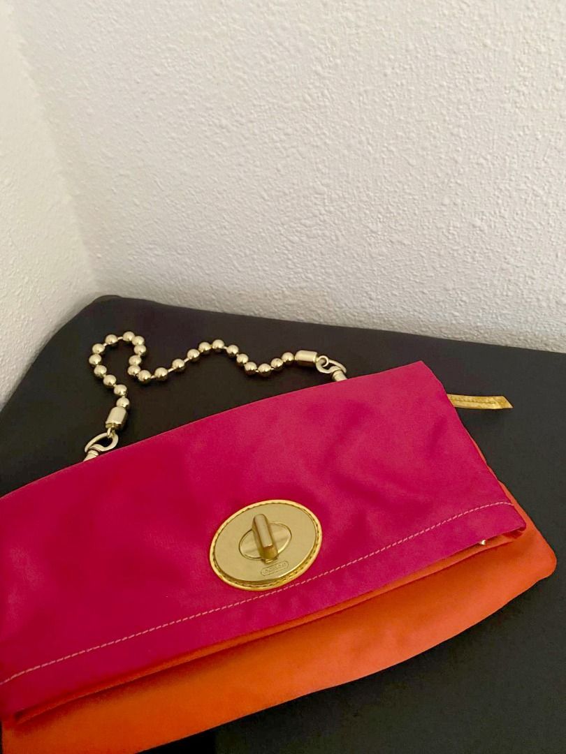 Coach satin bag on sale