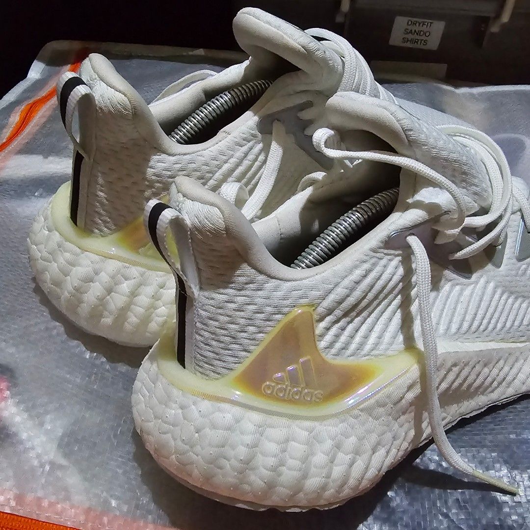 Adidas Alphaboost White Men s Fashion Footwear Sneakers on Carousell