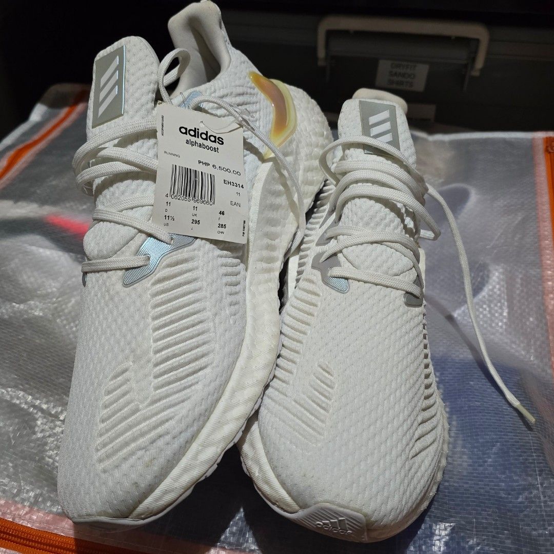 Adidas Alphaboost White Men s Fashion Footwear Sneakers on Carousell