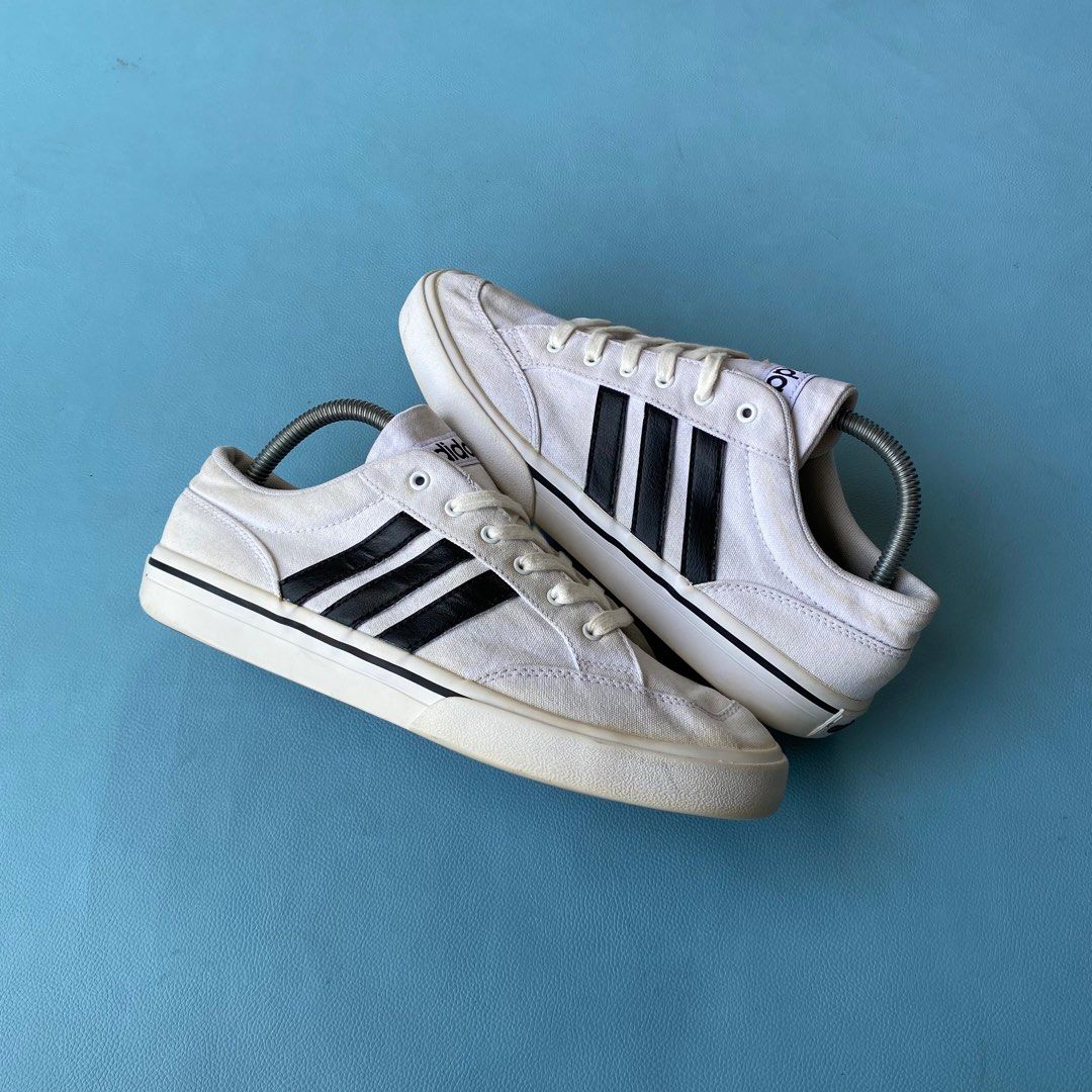 ADIDAS VS SET WHITE Fesyen Pria Sepatu Sneakers di Carousell