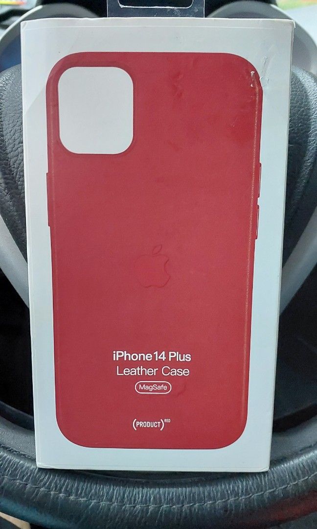 Apple Iphone 14 Plus Leather Case Magsafe (Product) Red (Category: Cases & Sleeves) located in Quezon City. Submitted by gabs_a (Listing ID 1312782188, Image 1). Description: Cellphone Case Brand: Apple Color: Product Red Case Type: Leather Case Compatible: Iphone 14 Plus Feature: Magsafe Comes with: Box Leather Case Note: - As the difference between camera and screen display, there is a discrepancy on the color and dimensions. - Kindly inform ah