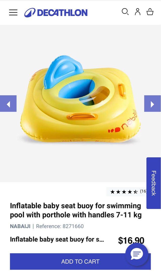 Baby float (Category: Infant Playtime) located in Singapore. Submitted by simplybake (Listing ID 1312698421, Image 2). Description: As good as new, tried with baby twice but he didn’t like it. It has abit of stain which can barely be seen. See in the pic no. 4. .
