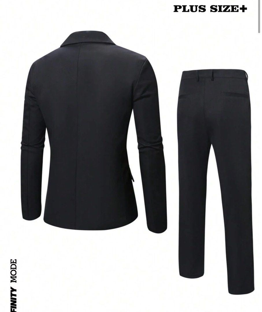 Black Suit & Pants Set (Category: Formal Shirts) located in Manila. Submitted by bert777 (Listing ID 1312803403, Image 2). Description: Size 1XL. Brand new. Reason for selling: wrong size, too big. .