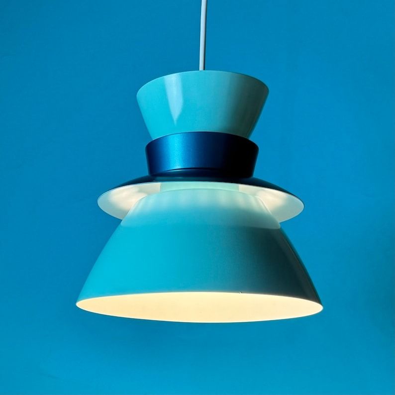 Blue Vintage Ceiling Lamp