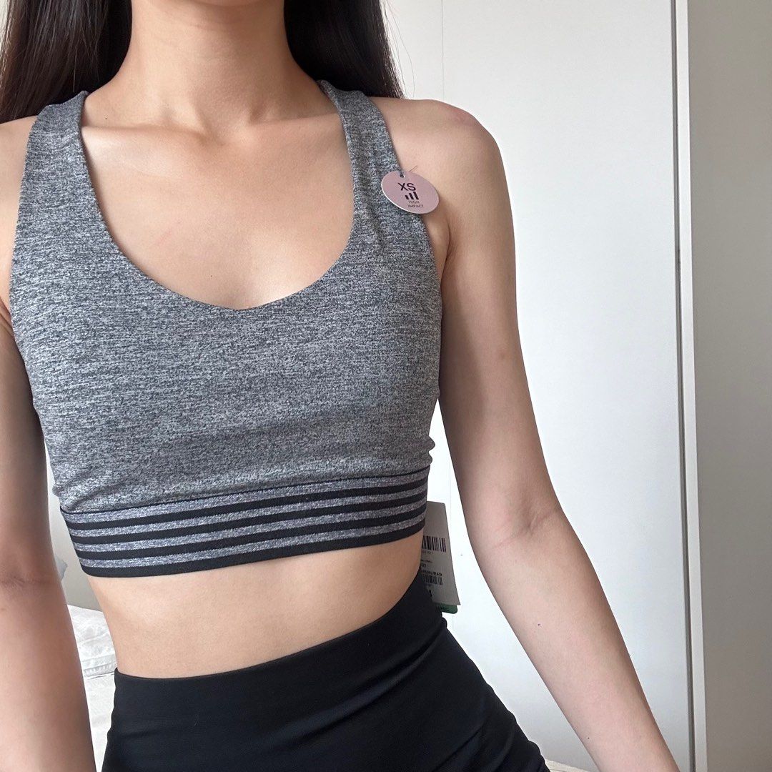 BNWT forever 21 f21 high impact sports bra marl grey