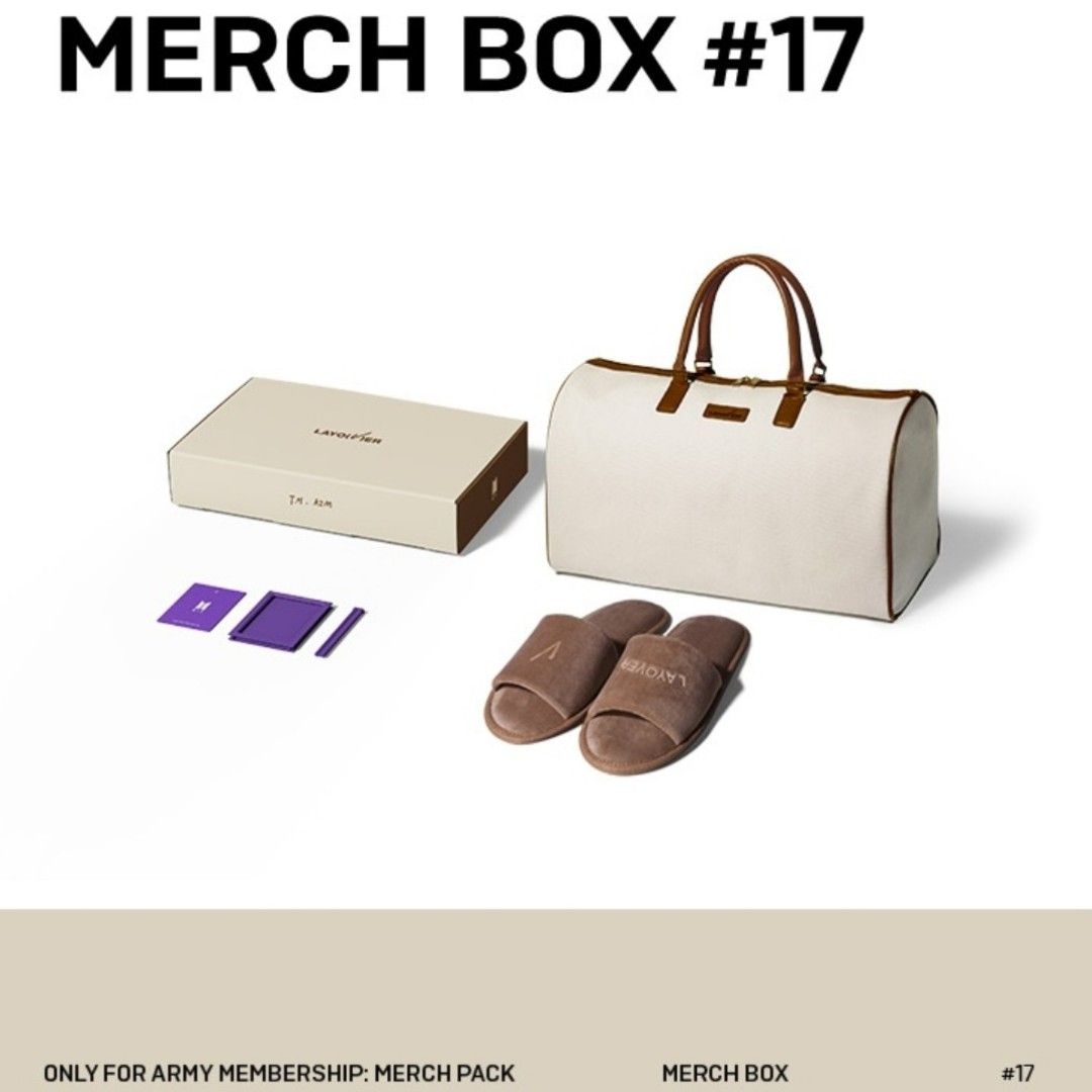 BTS MERCH BOX #17 Layover 新品未使用 未開封 BTS V Layover MERCH BOX #17 ARMY Membership official