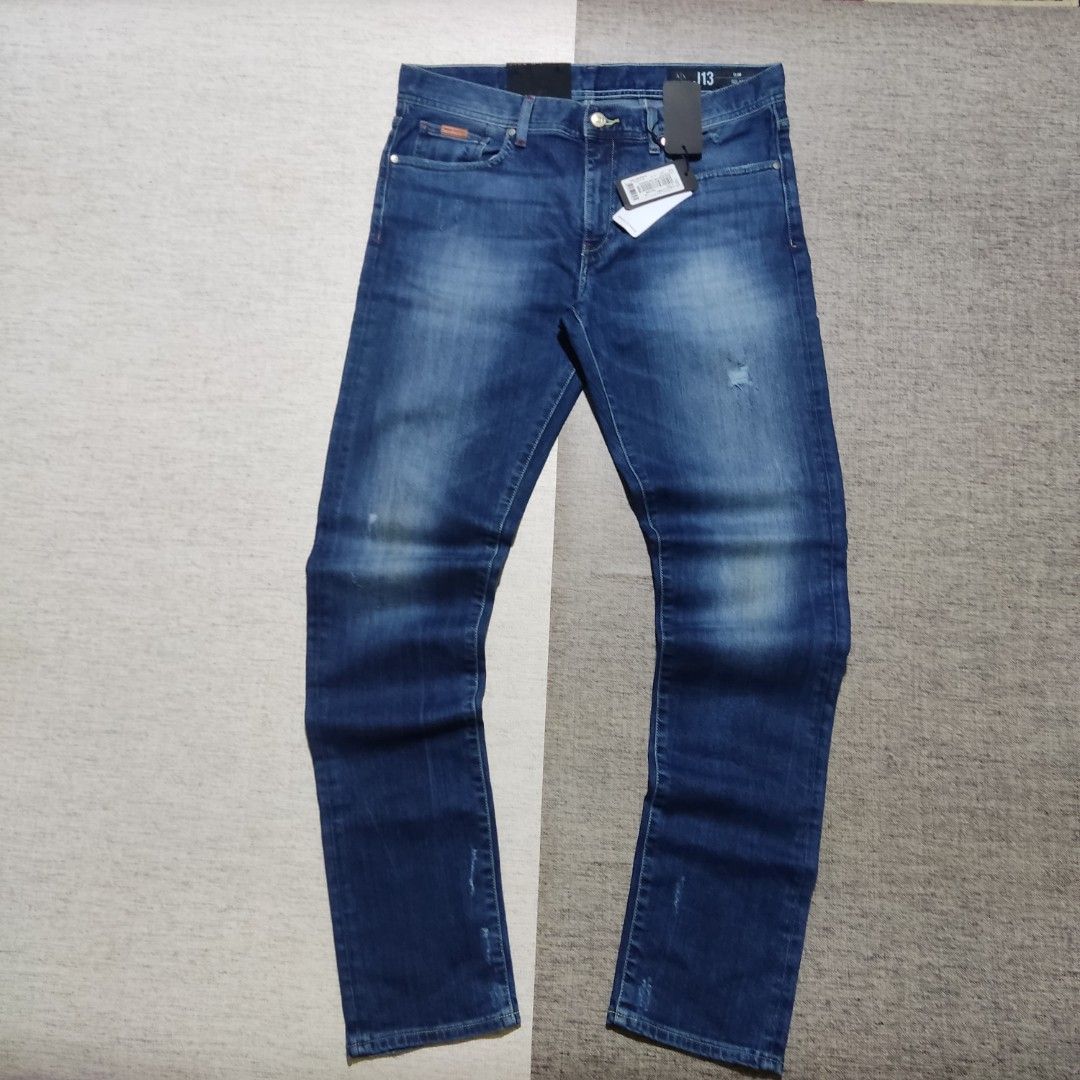 Clothing Armani Exchange J13 Slim Fit Jeans Blue Celana Jeans