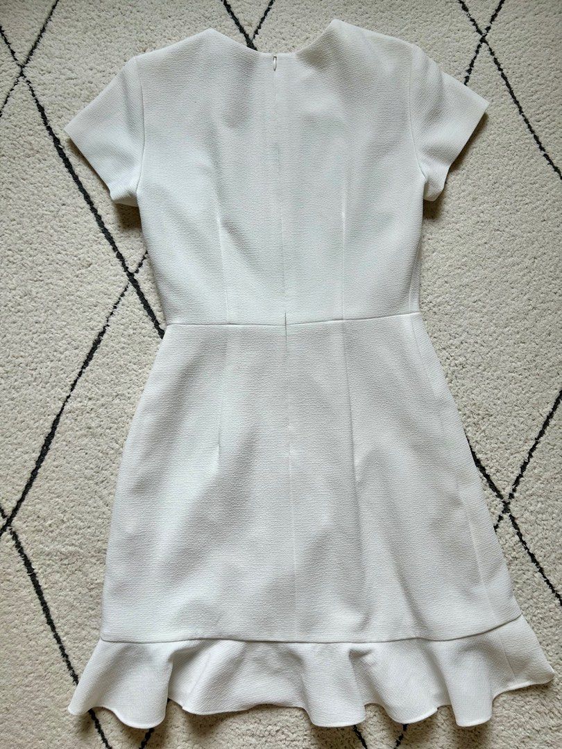 Club Monaco White Larna Dress ruffle