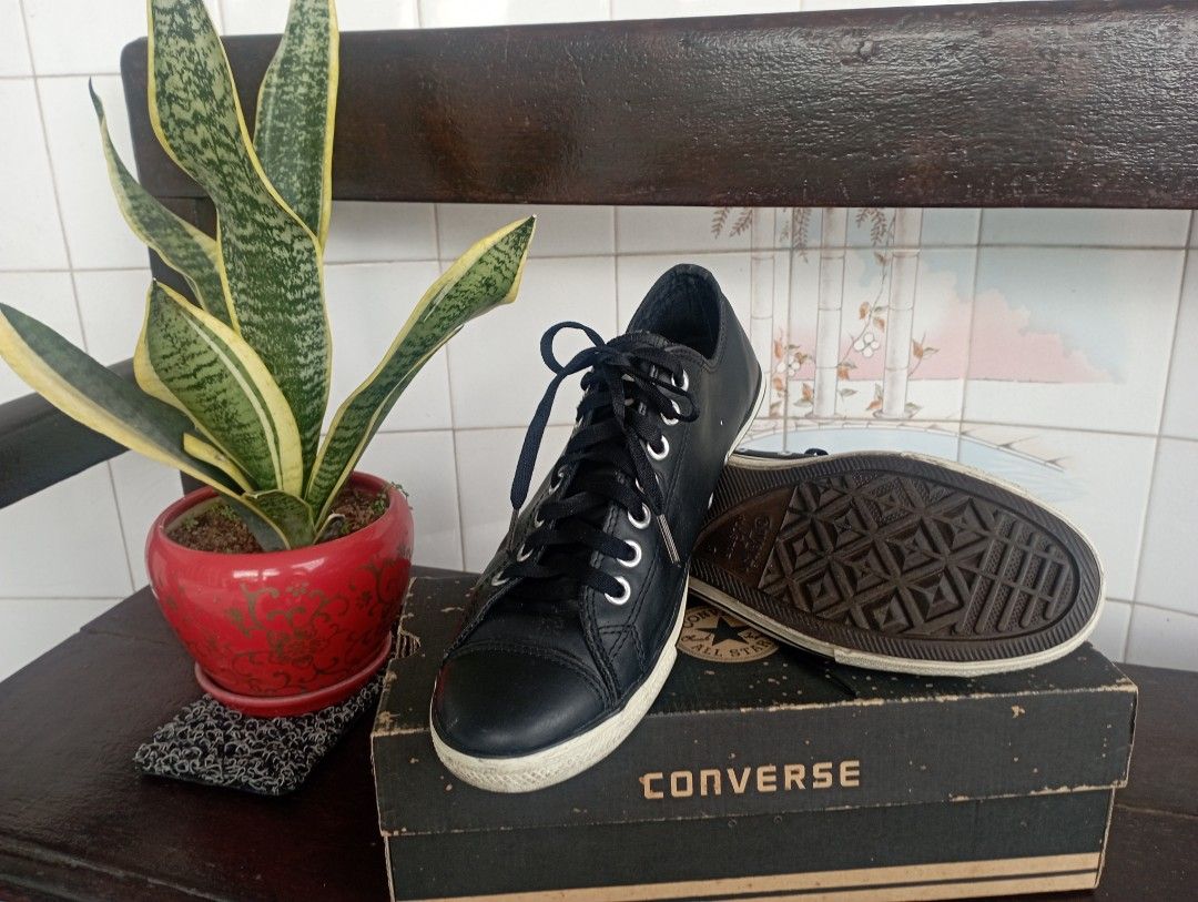 Converse All Star Leather size 8 Men s Fashion Footwear Casual shoes on Carousell