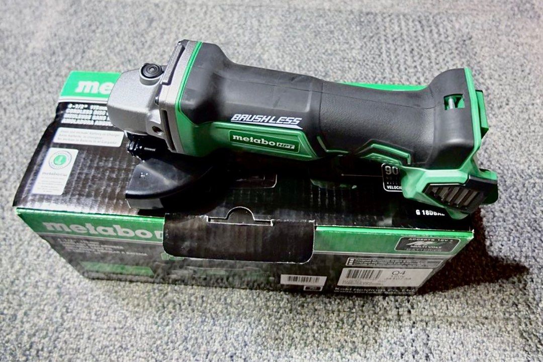 Cordless Angle Grinder - Metabo 17v Brushless No Battery (Category: Construction Tools & Equipment) located in Taytay. Submitted by everythingonline888 (Listing ID 1312779542, Image 1). Description: BARE TOOL ONLY - NO BATTERY INCLUDED This compact and lightweight tool can be used to cut rebar, pipe, groove stone or concrete, or grind metal and masonry. The ergonomic design of the tool features a compact and lightweight body to ensure comfort to 