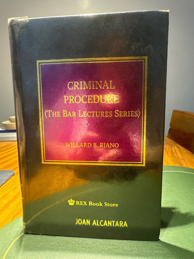 Criminal Procedure (The Bar Lecture Series) (Category: Textbooks) located in Bulacan. Submitted by fam_justselling (Listing ID 1312771246, Image 1). Description: .