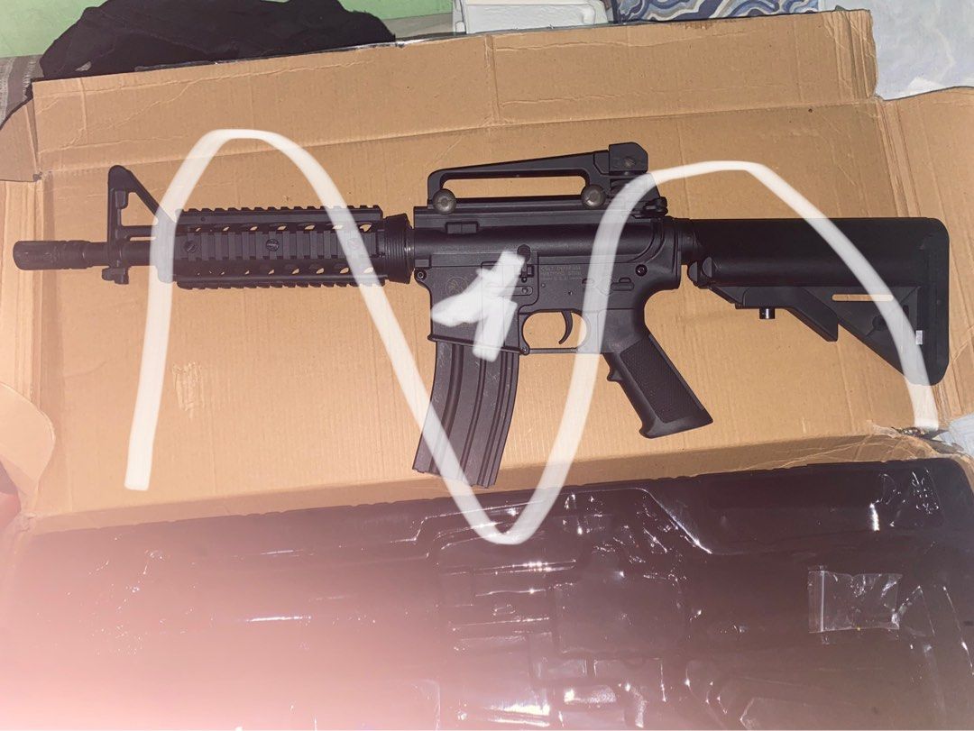 CYMA M4 TOY GEL BLASTER (Category: Action & Battle Toys) located in Caloocan City. Submitted by santiboi808-91085 (Listing ID 1312689496, Image 3). Description: FIELDED ONCE ONLY‼️ WELL MAINTAINED‼️ UPGRADED METAL INTERNALS‼️ DM FOR ACTUAL PHOTOS‼️ SHADED FOR MARKETPLACE STANDARDS‼️ PRICE NEGO IF SURE BUYER‼️ .