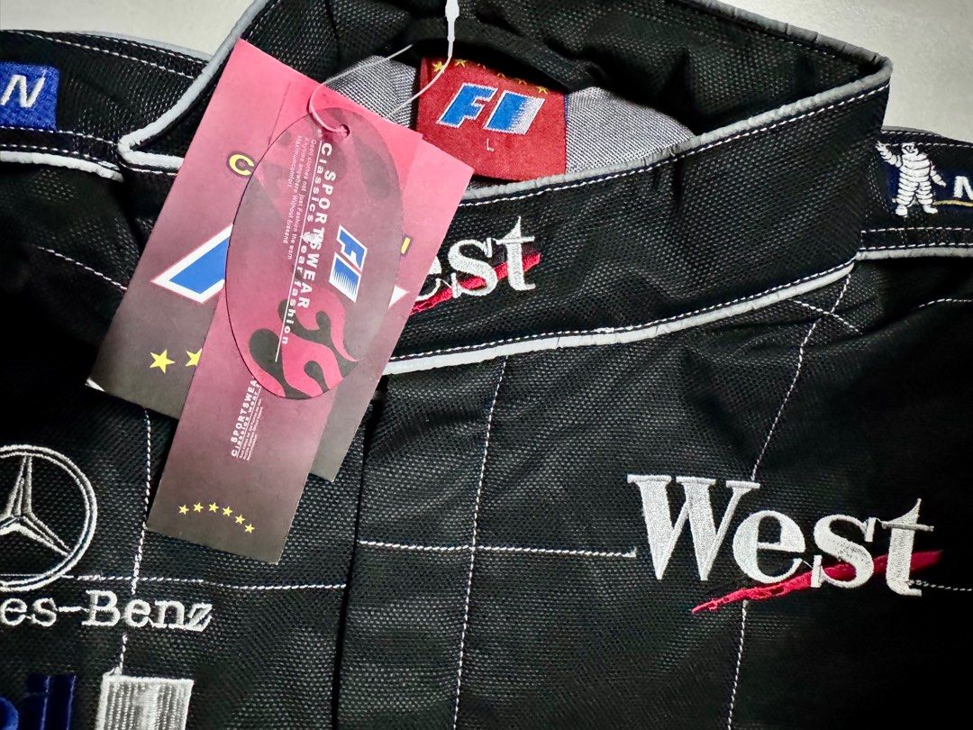 FORMULA 1 JACKET MERCEDES BENZ WEST (Category: Coats, Jackets and Outerwear) located in Caloocan City. Submitted by mlmtly (Listing ID 1312745621, Image 3). Description: Brand new from U.S Size: Large F1 Formula 1 JACKET Michael Schumacher LAST PRICE POSTED.