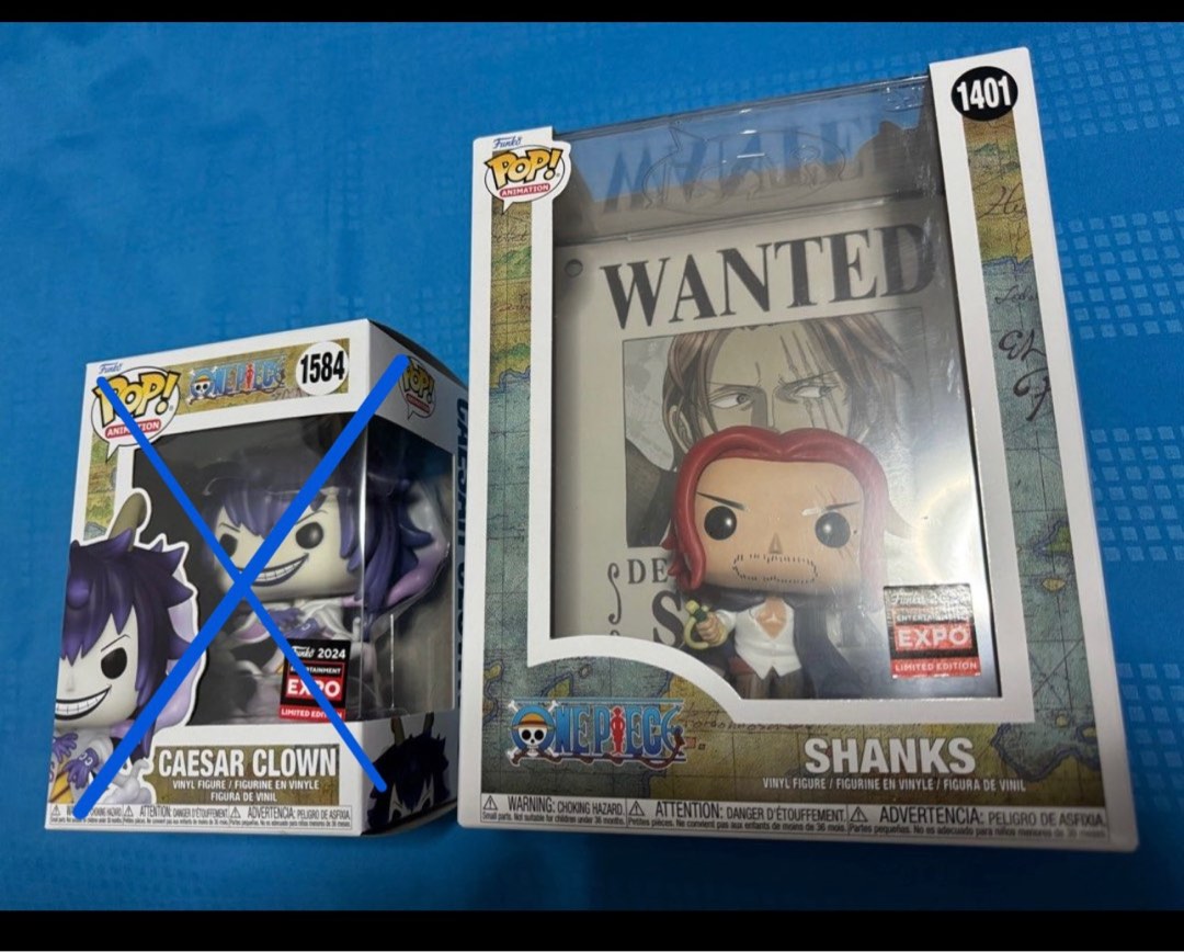 Funko Pop Shanks Wanted Poster #1401 C2E2 Limited - One Piece