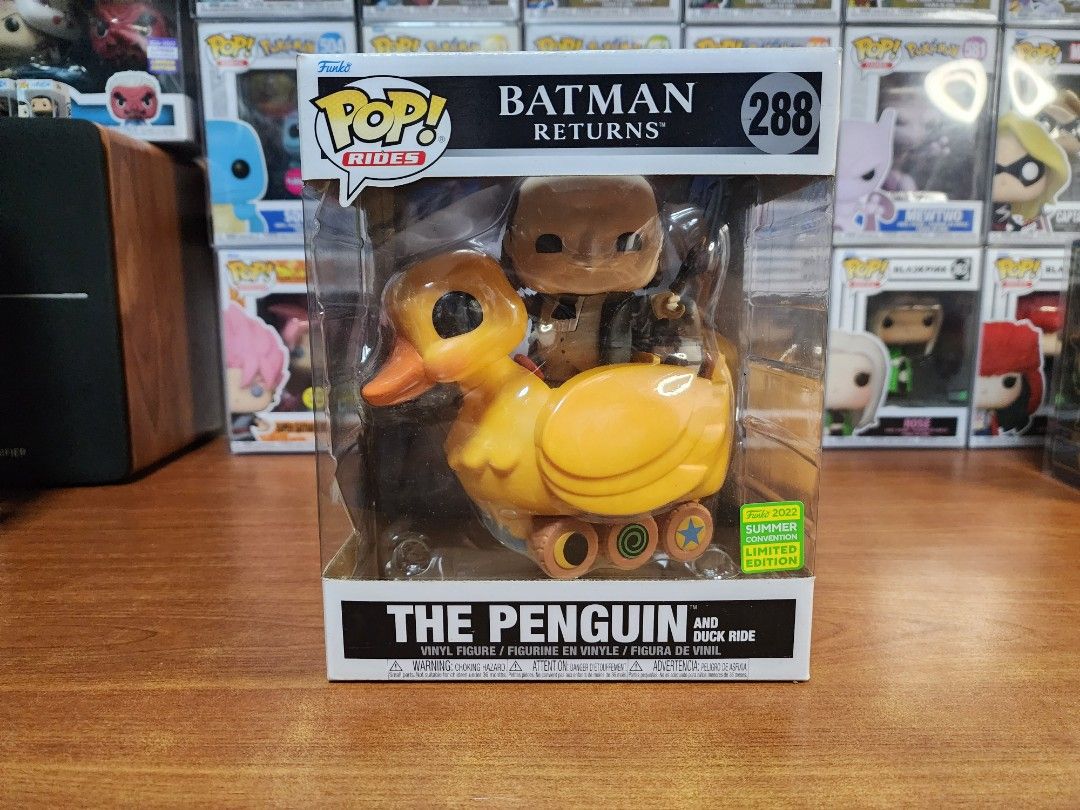 FUNKO POP the penguin and duck ride (Category: Designer & Blind Box Toys) located in Makati City. Submitted by jepcabs (Listing ID 1312665918, Image 1). Description: FIRST TO PAY POLICY box condition 8/10 IMO can provide more pictures of box conditions Location - Makati MOP - GCASH and BPI Delivery - Grab, Lalamove.
