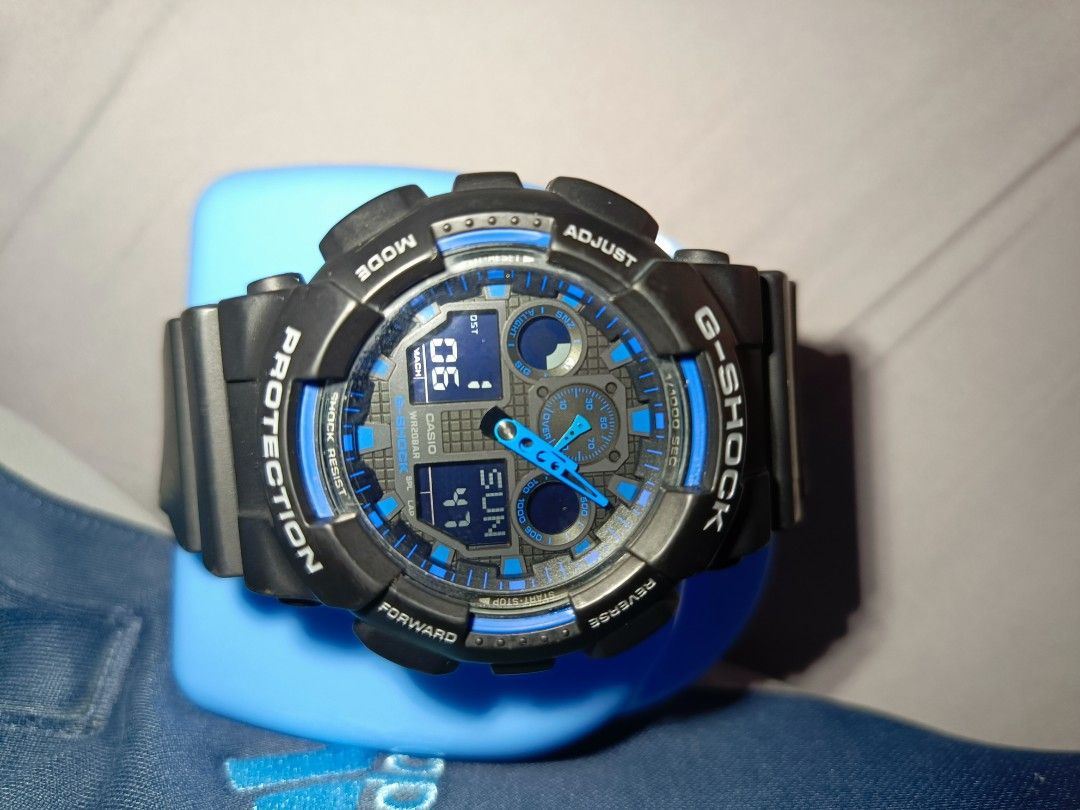 G shock ga100 blue Men s Fashion Watches Accessories Watches on Carousell