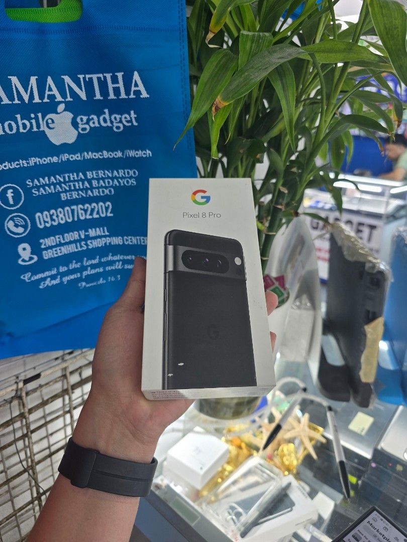 Google Pixel 8 Pro 256gb Openline (Category: Google Pixel) located in Quezon City. Submitted by samanthaga21954 (Listing ID 1312726969, Image 3). Description: Google Pixel 8 Pro 256gb Openline Brandnew Sealed with Warranty Onhand Stock.