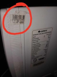 Gree window type aircon 0.75