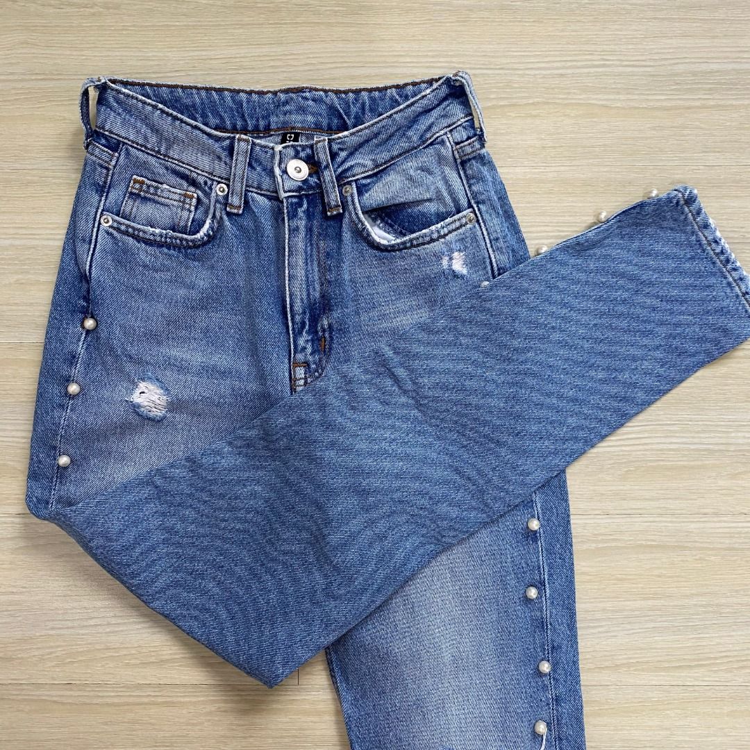 H&m pearl jeans shop