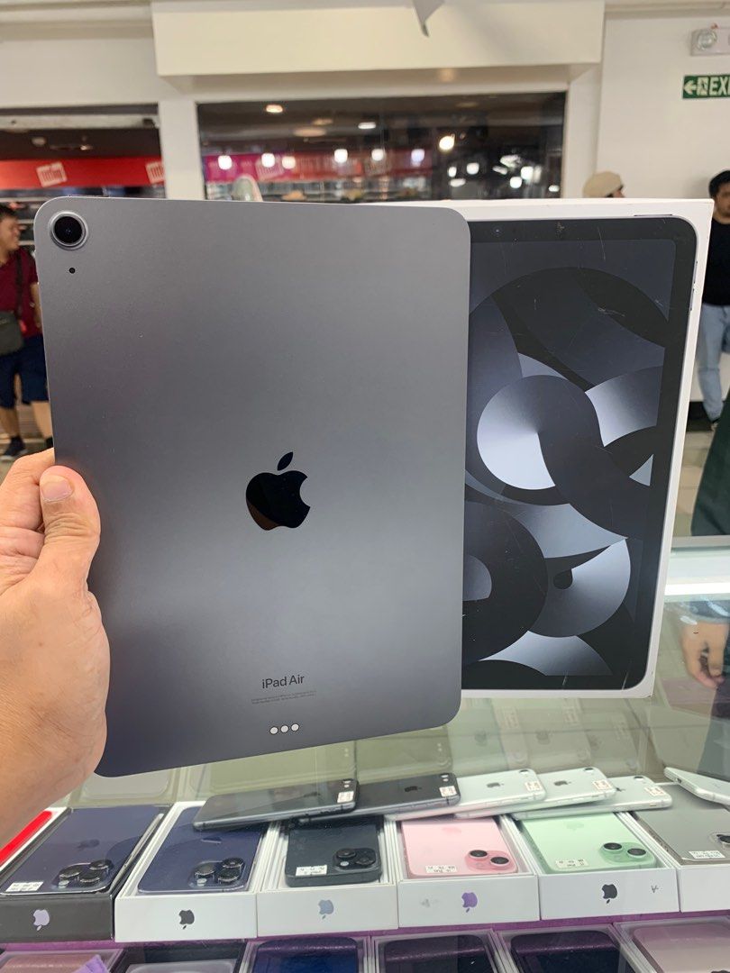 iPad Air 5th Gen. (64gb) (Category: iPad) located in Manila. Submitted by arzillah (Listing ID 1312721936, Image 1). Description: iPad Air 5th Gen. 64gb Wifi Ntc approve Under warranty until april 2025 Complete package Slightly use No dents No scratches No issues All working Open for COD/COP + SF Manila area (sameday delivery) Province area (via LBC) required DP to avoid cancellations Physical store: Greenhills Shopping Center, 2ndfloor, stall#: 