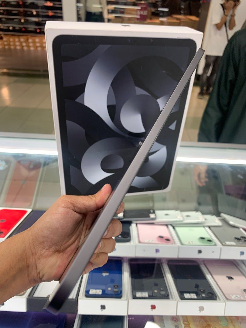 iPad Air 5th Gen. (64gb) (Category: iPad) located in Manila. Submitted by arzillah (Listing ID 1312721936, Image 2). Description: iPad Air 5th Gen. 64gb Wifi Ntc approve Under warranty until april 2025 Complete package Slightly use No dents No scratches No issues All working Open for COD/COP + SF Manila area (sameday delivery) Province area (via LBC) required DP to avoid cancellations Physical store: Greenhills Shopping Center, 2ndfloor, stall#: 