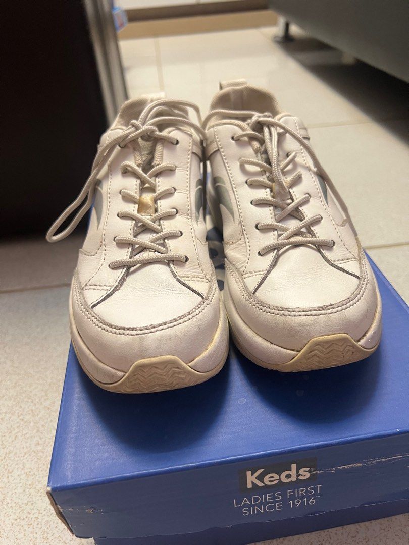 Keds 89 leather white rubber shoes Women s Fashion Footwear Sneakers on Carousell
