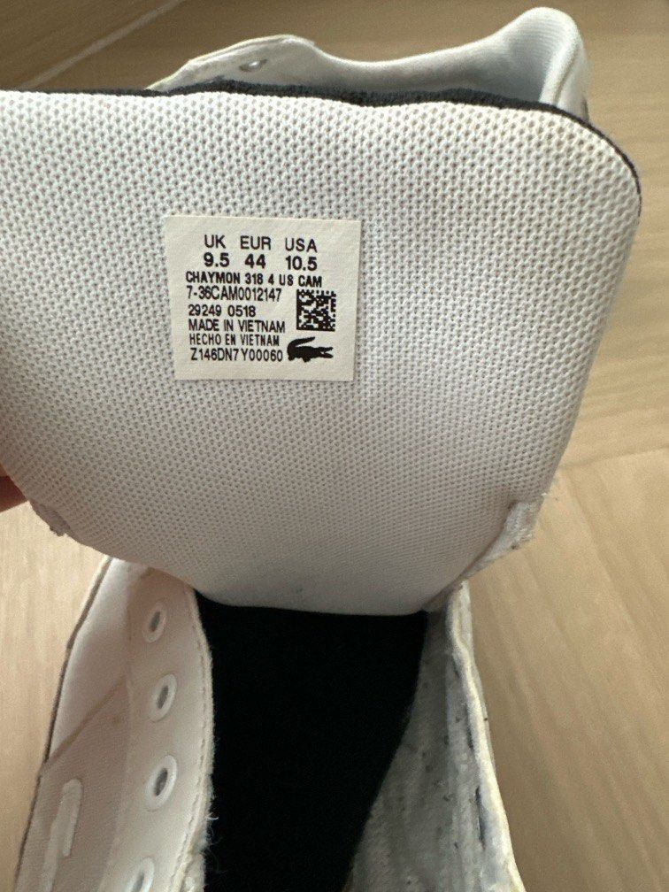 Lacoste white sneakers, Men's Fashion, Footwear, Sneakers on Carousell