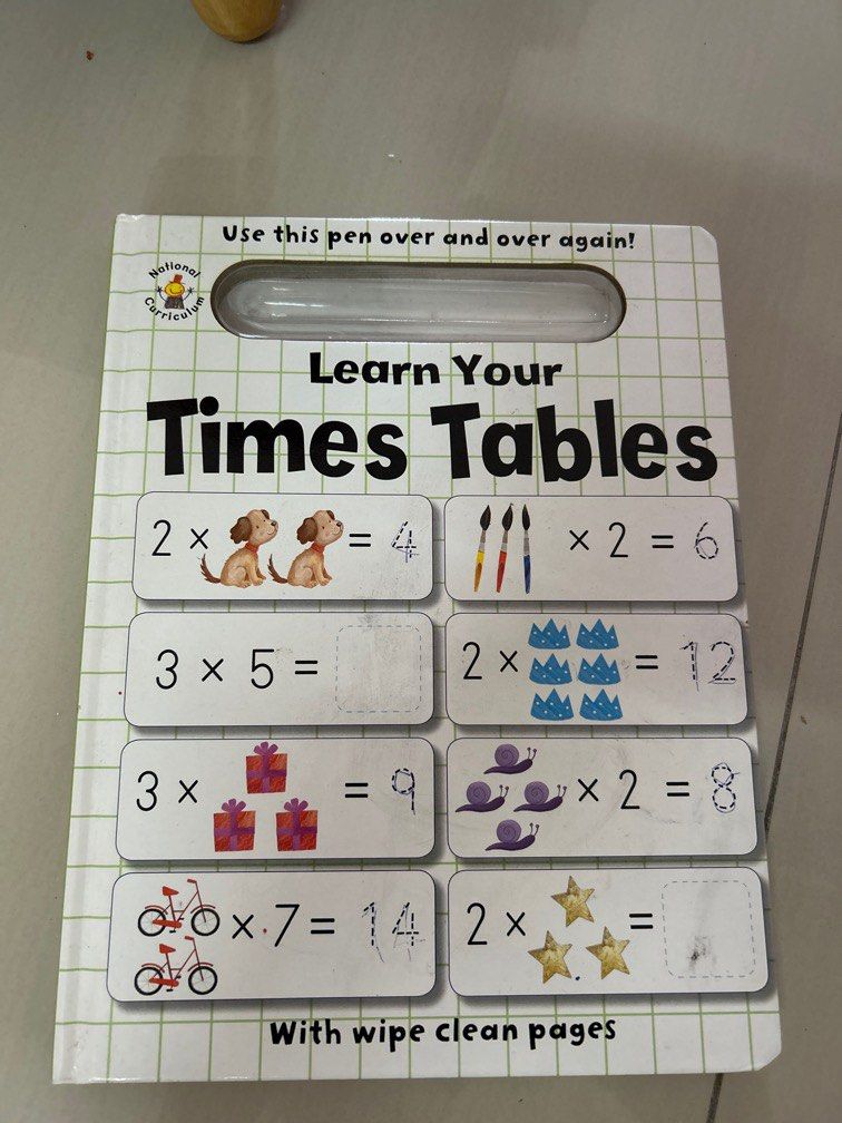 Learn Your Times Tables, Hobbies & Toys, Books & Magazines, Children's ...