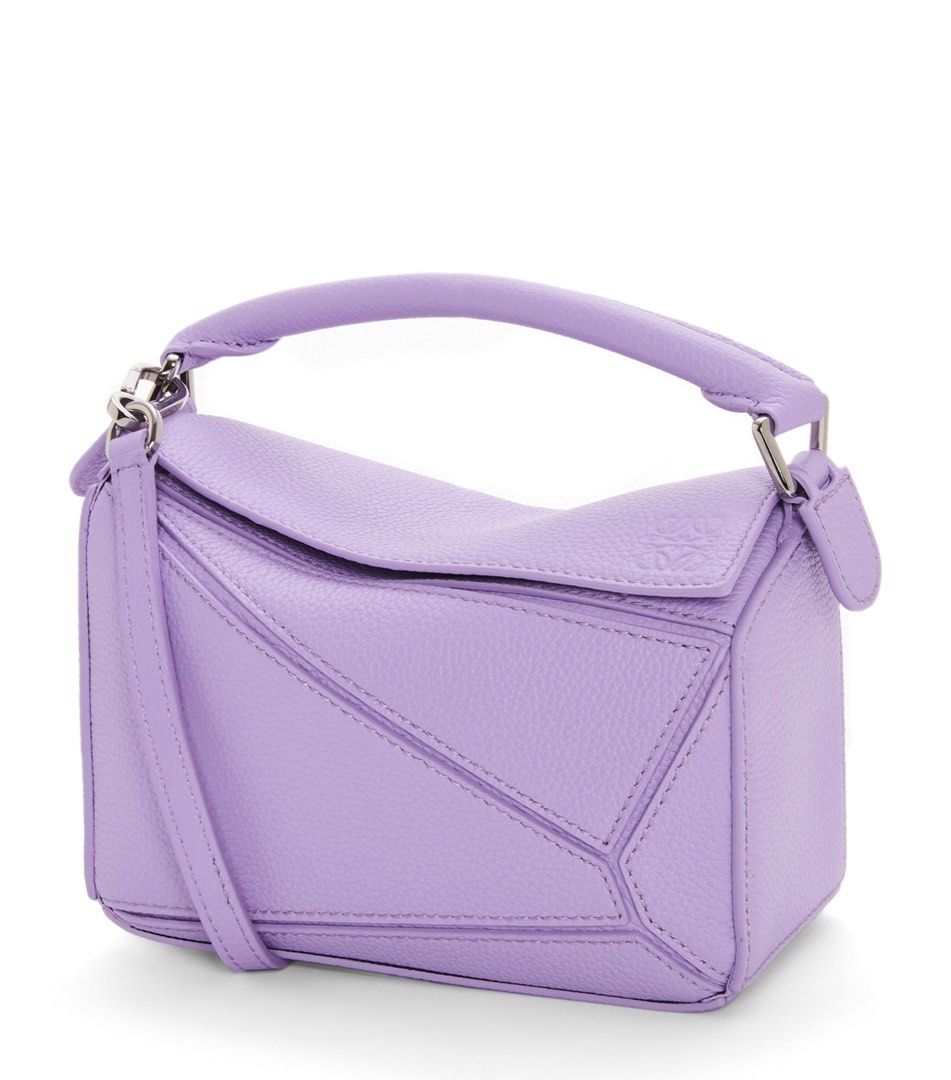 Loewe mini leather puzzle bag limited edition lilac
