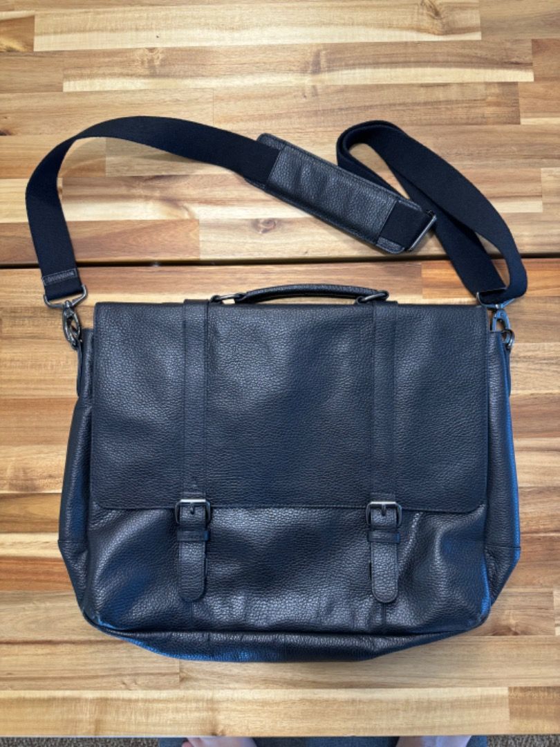 Marks Spencer leather messenger bag