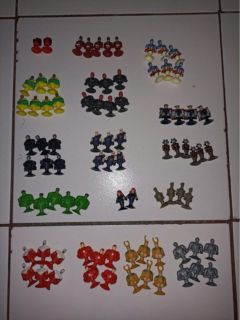 Marvel Micro Popz 83pcs (Category: Designer & Blind Box Toys) located in Quezon City. Submitted by jepoyyyy (Listing ID 1312816318, Image 1). Description: Anyone Looking for Marvel Micro Popz 83 pcs 3pcs with issue 2 spidey with missing head 1 loki with missing horn.