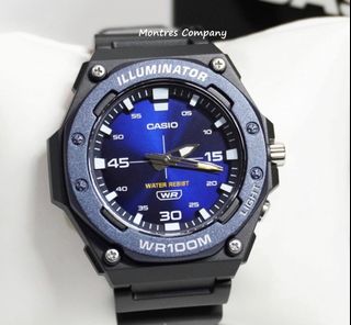 Montres Company 香港註冊公司 (32年老店) 卡西歐 CASIO 大錶徑 100米防水 MW MW620 MW620H MW-620 MW-620H MW-620H-2 MW-620H-2A 黑藍色 三款色有現貨64209858813826110