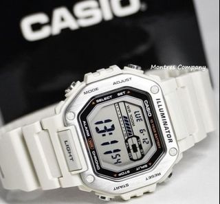 Montres Company 香港註冊公司 (32年老店) 卡西歐 CASIO 大錶徑 不鏽鋼 不鏽鋼錶帶 100米防水 休閒風 十年電池壽命 MWD MWD110 MWD110H MWD-110 MWD-110H MWD-110H-8 MWD-110H-8A 銀色 兩款色有現貨64209857653761110