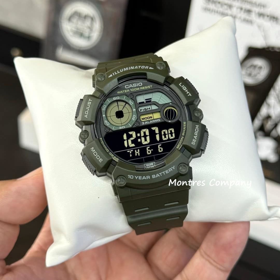 Casio Solar Moon Phase Casio Ws 210 Montres Company 香港註冊公司(32年老店)