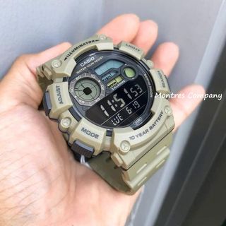 Montres Company 香港註冊公司 (32年老店) 卡西歐 CASIO 大錶徑 十年電池壽命 WS WS1500 WS1500H WS-1500 WS-1500H WS-1500H-5 WS-1500H-5B 防水 運動風 沙色 兩款色有現貨64210291344003110