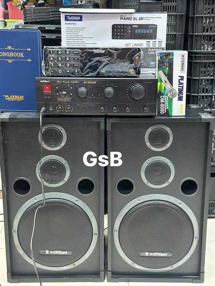 new promac speaker set (Category: Soundbars, Speakers & Amplifiers) located in Manila. Submitted by minidivisoria (Listing ID 1312761862, Image 2). Description: New Promac Speaker set 👉SPEAKER SPECIFICATIONS ✔️Power: 30W x 2 RMS ✔️2-Way Speaker System ✔️Passive Speaker ✔️Woofer: 6" 4 ohms ✔️Tweeter: 2" 8 ohms ✔️Frequency Res: 55hz- 20hz DIMENSION 195x231x588 mm x2 CABINET SIZE (per box) 19 inches taas 6 inches lapad 🫶🏻Player platinum lite 🫶🏻
