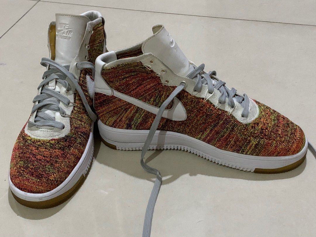 Sepatu Sneakers Nike Air Force Flyknit Gold Nike Air Force Ultra