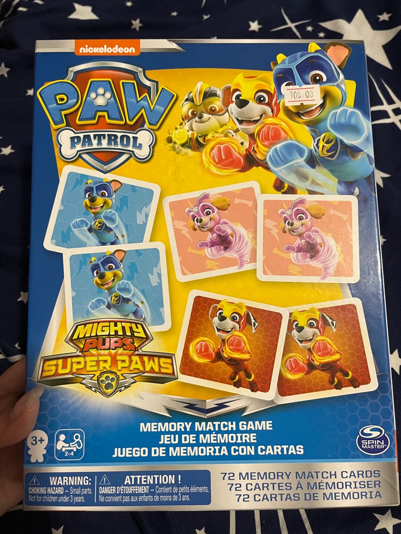 PAW PATROL MEMORY MATCH GAME, 興趣及遊戲, 玩具 &amp; 遊戲類 - Carousell