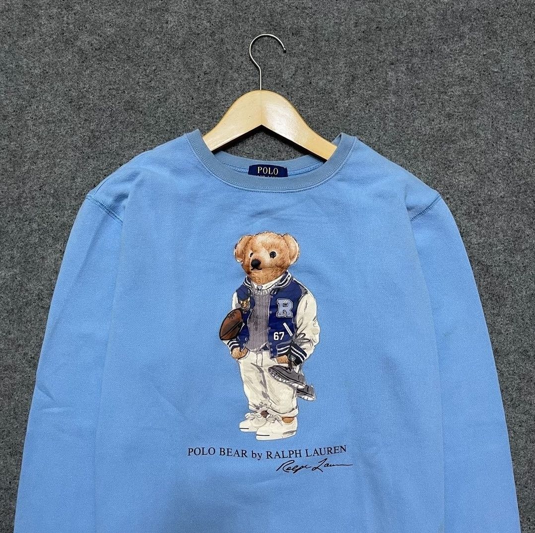 Polo Bear Polo Ralph Lauren Sweatshirt Crewneck, Fesyen Pria