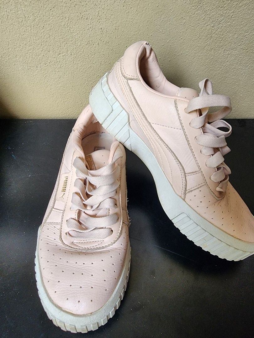 Puma cali leather trainers shop