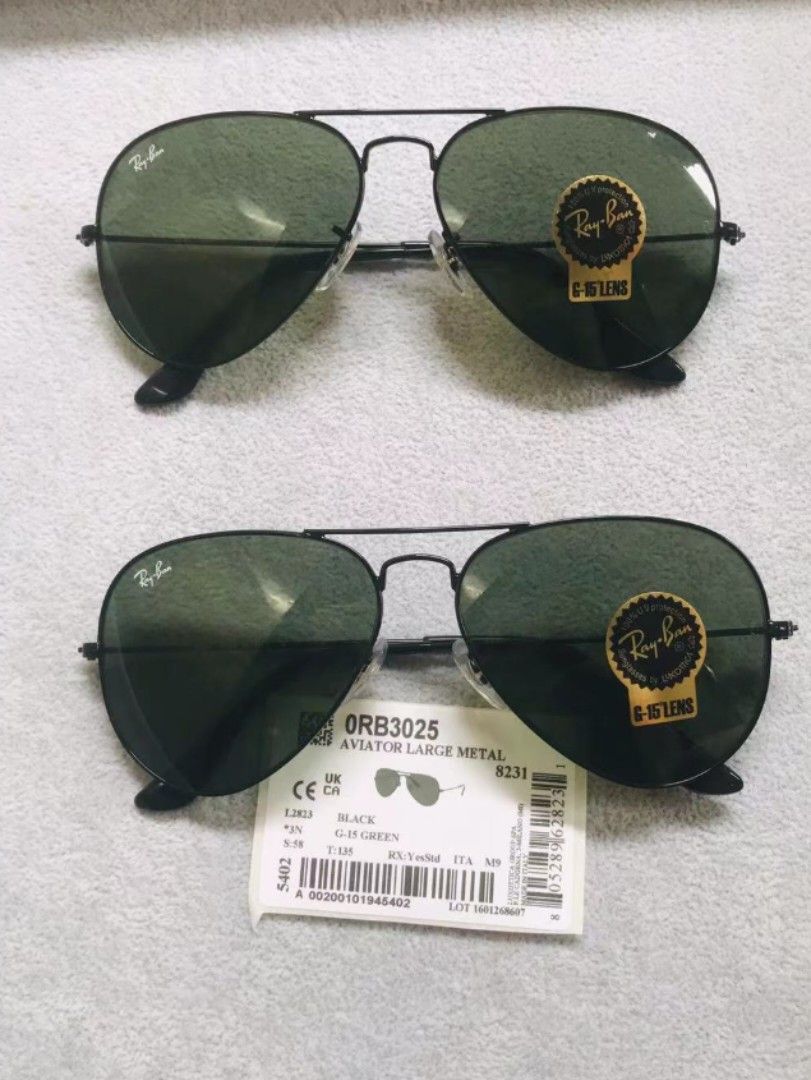 Ray Ban Sunglasses rb3025 size 55mm 58mm 62mm Carousell