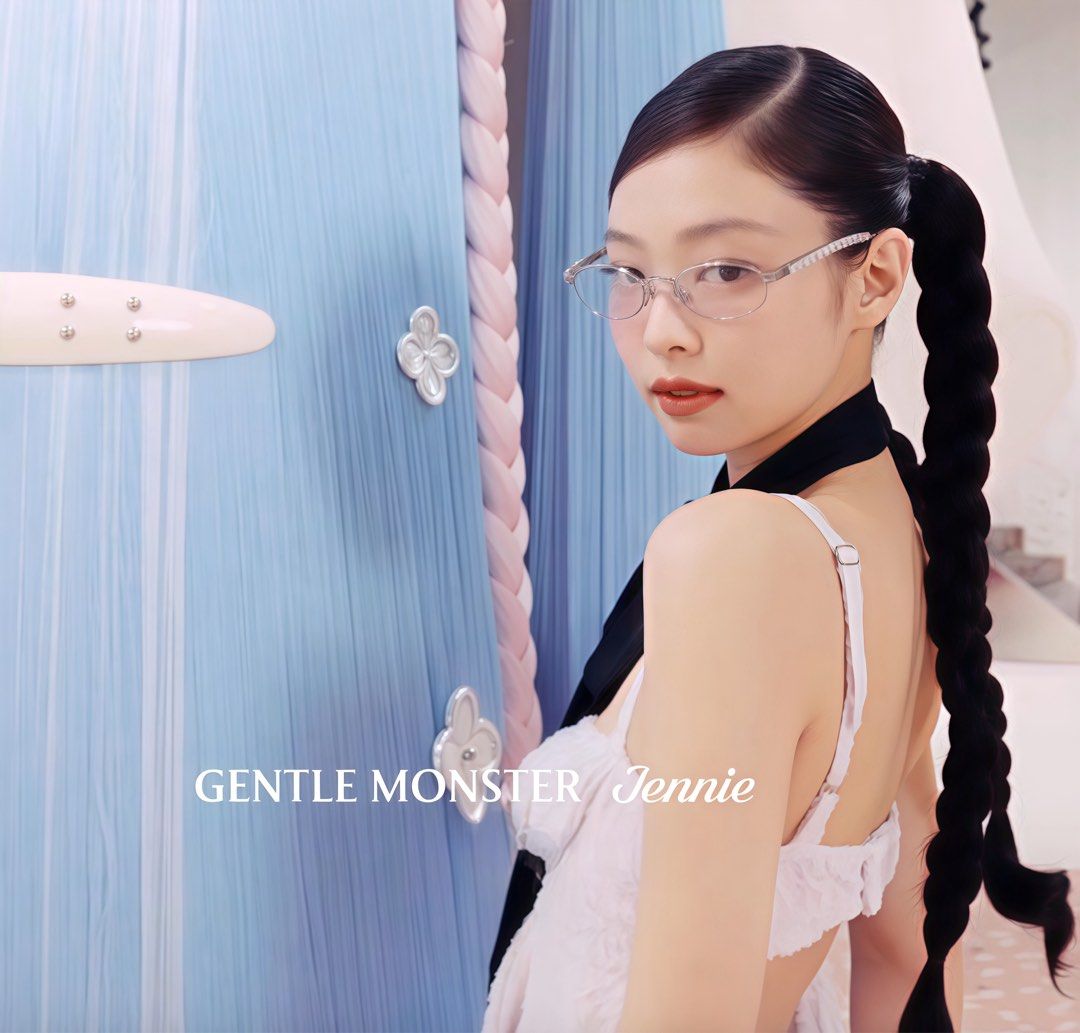 (Ready Stock) Jennie - Barrette 02 | Gentle Monster Jentle Salon | Silver  Metal Oval Frame Clear lenses | 54-20-137