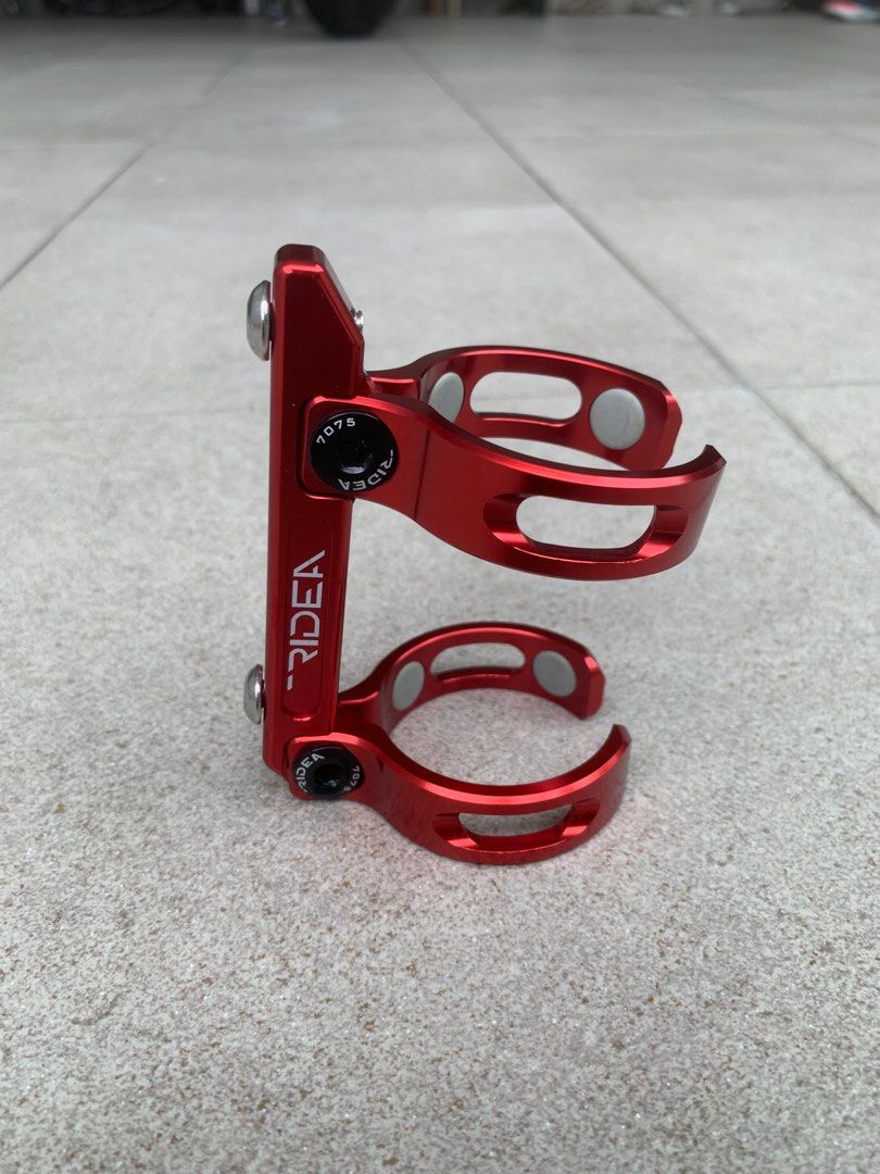 RIDEA Birdy foldable bike bicycle T Line Double Arm Water bottle Cage Adapter CAD2 RED