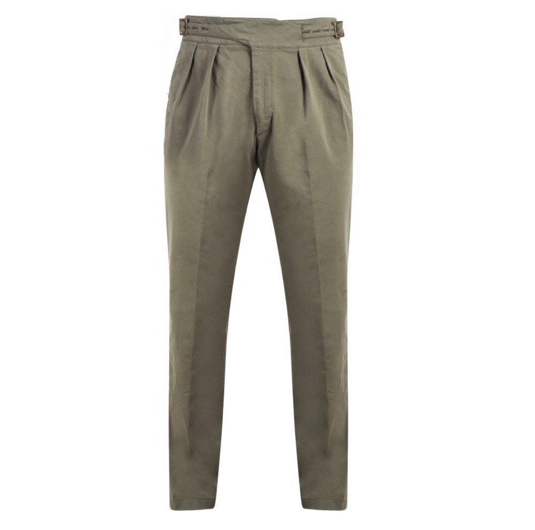 Rubinacci olive green manny trousers Men s Fashion Bottoms Trousers on Carousell