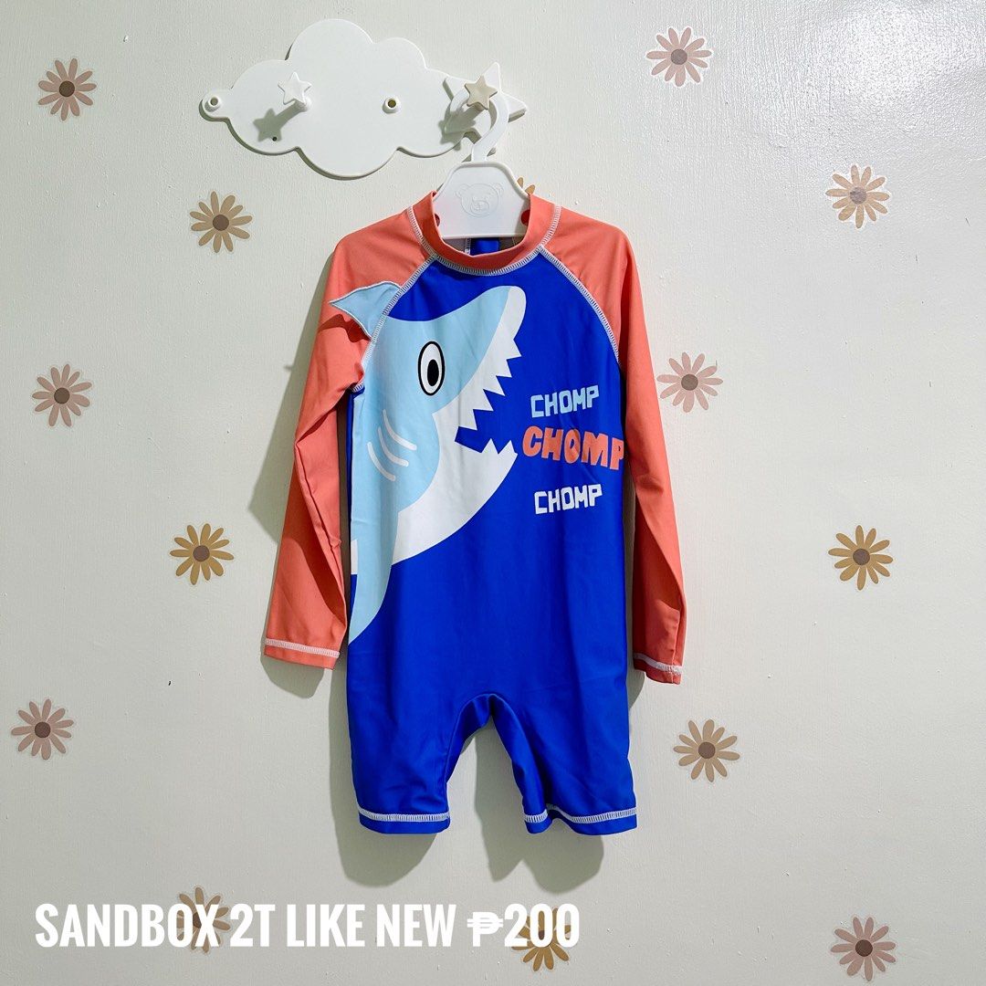 Sandbox Baby Swimwear (Category: Babies & Kids Fashion) located in Makati City. Submitted by stellaM19 (Listing ID 1312656838, Image 1). Description: 2T on tag Used once SF c/o buyer .