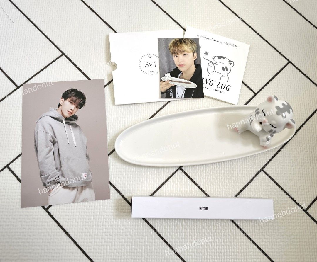 Seventeen artist made Hoshi Incense Holder 線香Wonwoo cross