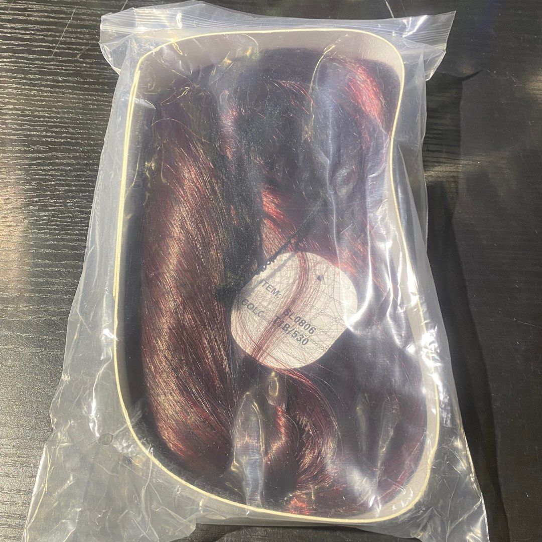 SL0806 T1B/530 Haft Wig Red W/Braid-69372995 (Category: Hair) located in Paranaque City. Submitted by gladkingphilippines (Listing ID 1312739311, Image 2). Description: .