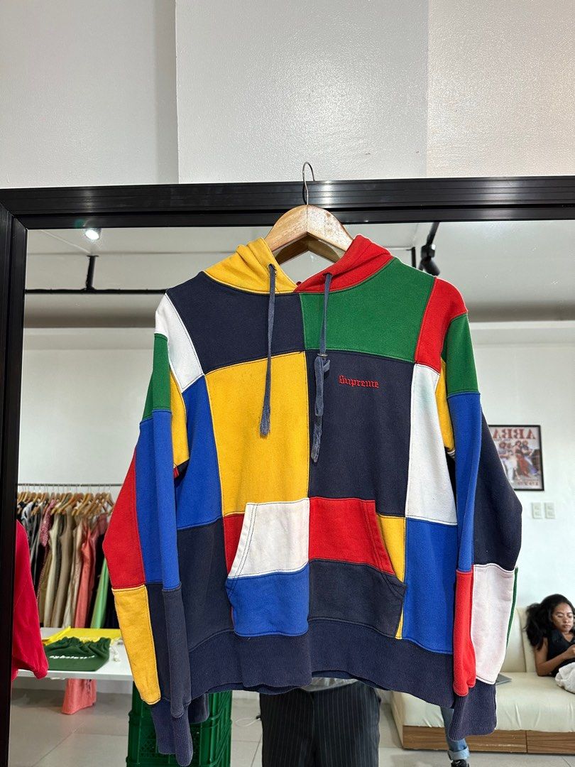 Supreme colorblock hoodie sales
